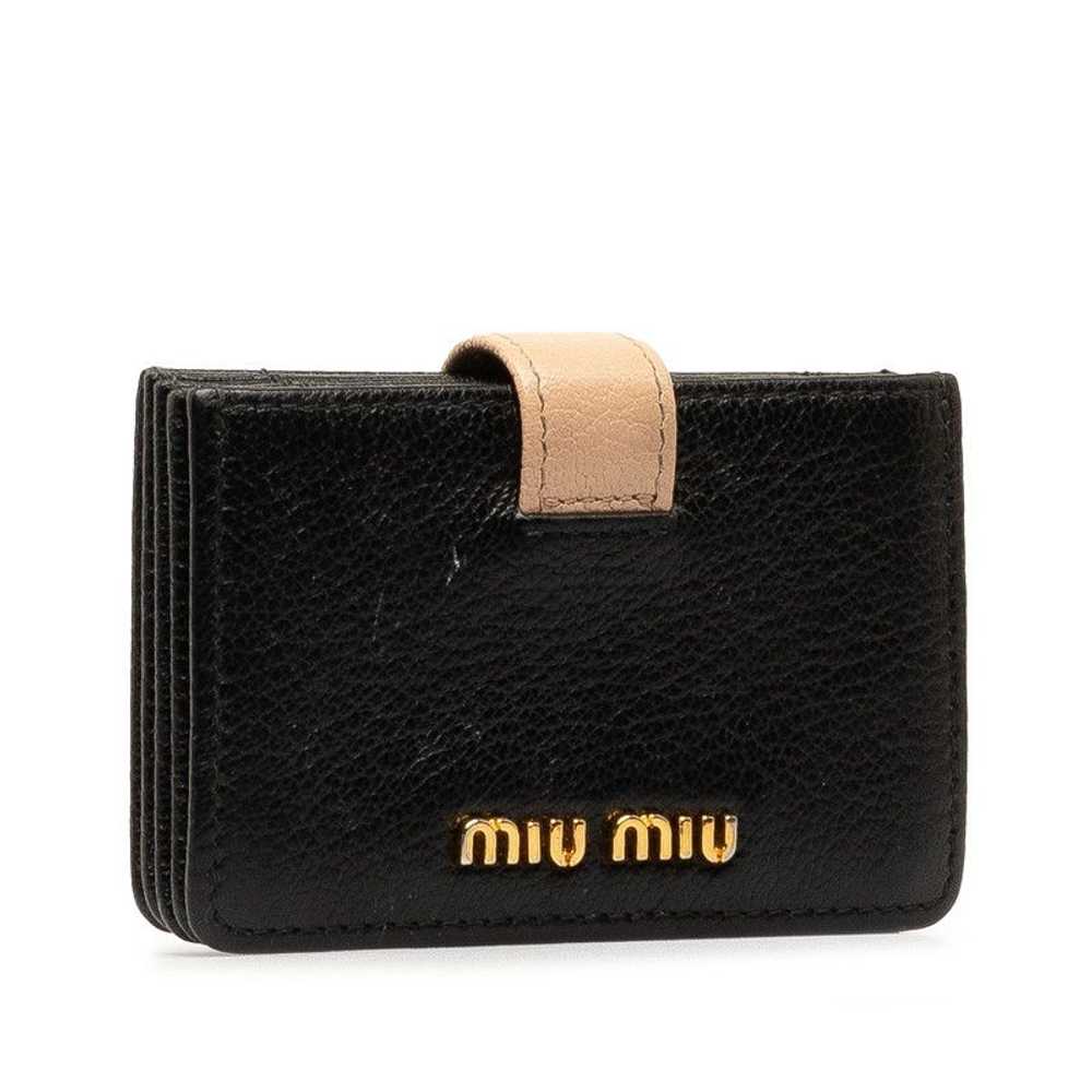 Miu Miu Miu Miu Leather Card Case Leather Card Ca… - image 2