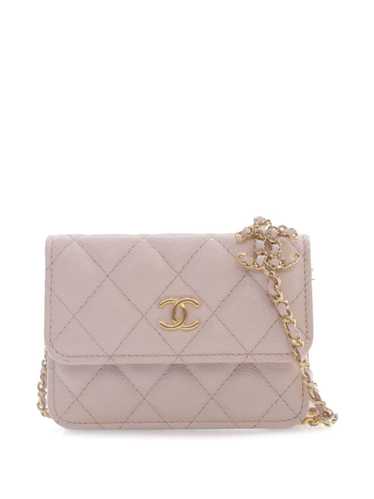 CHANEL Pre-Owned 2021 CC Quilted Caviar Coco Card… - image 1