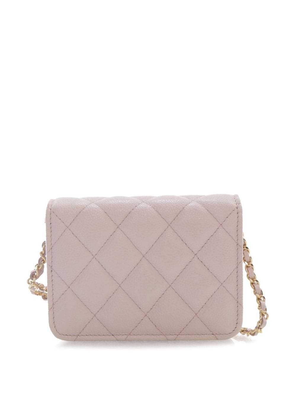 CHANEL Pre-Owned 2021 CC Quilted Caviar Coco Card… - image 2