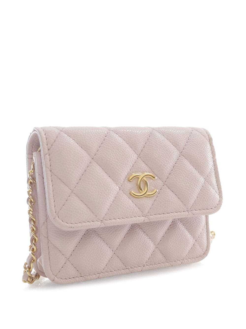 CHANEL Pre-Owned 2021 CC Quilted Caviar Coco Card… - image 3
