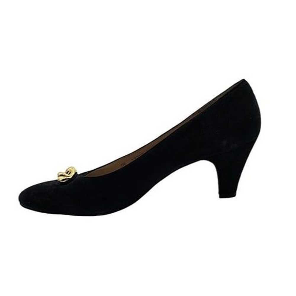 Women's - Salvatore Ferragamo Black Suede Heels, … - image 10