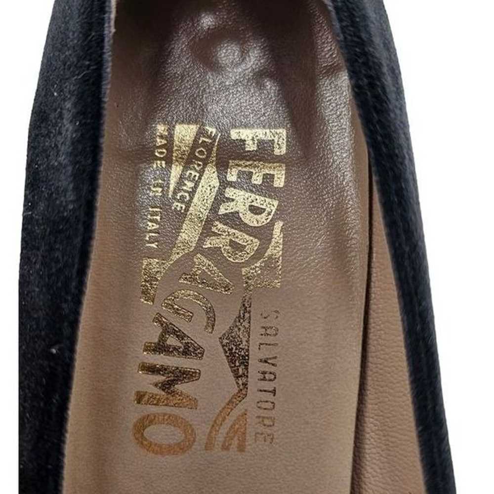 Women's - Salvatore Ferragamo Black Suede Heels, … - image 8