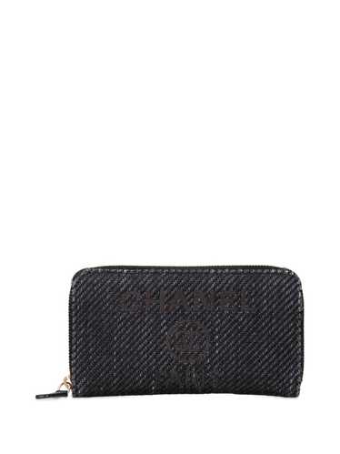 CHANEL Pre-Owned 2020 Tweed Deauville Zip Wallet l