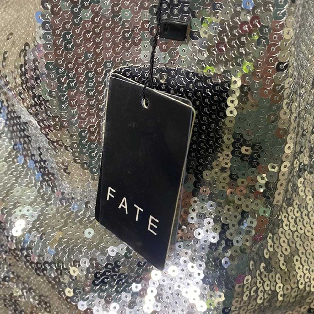 Fate Silver Sequin Dress NWT Size Extra Small - image 8