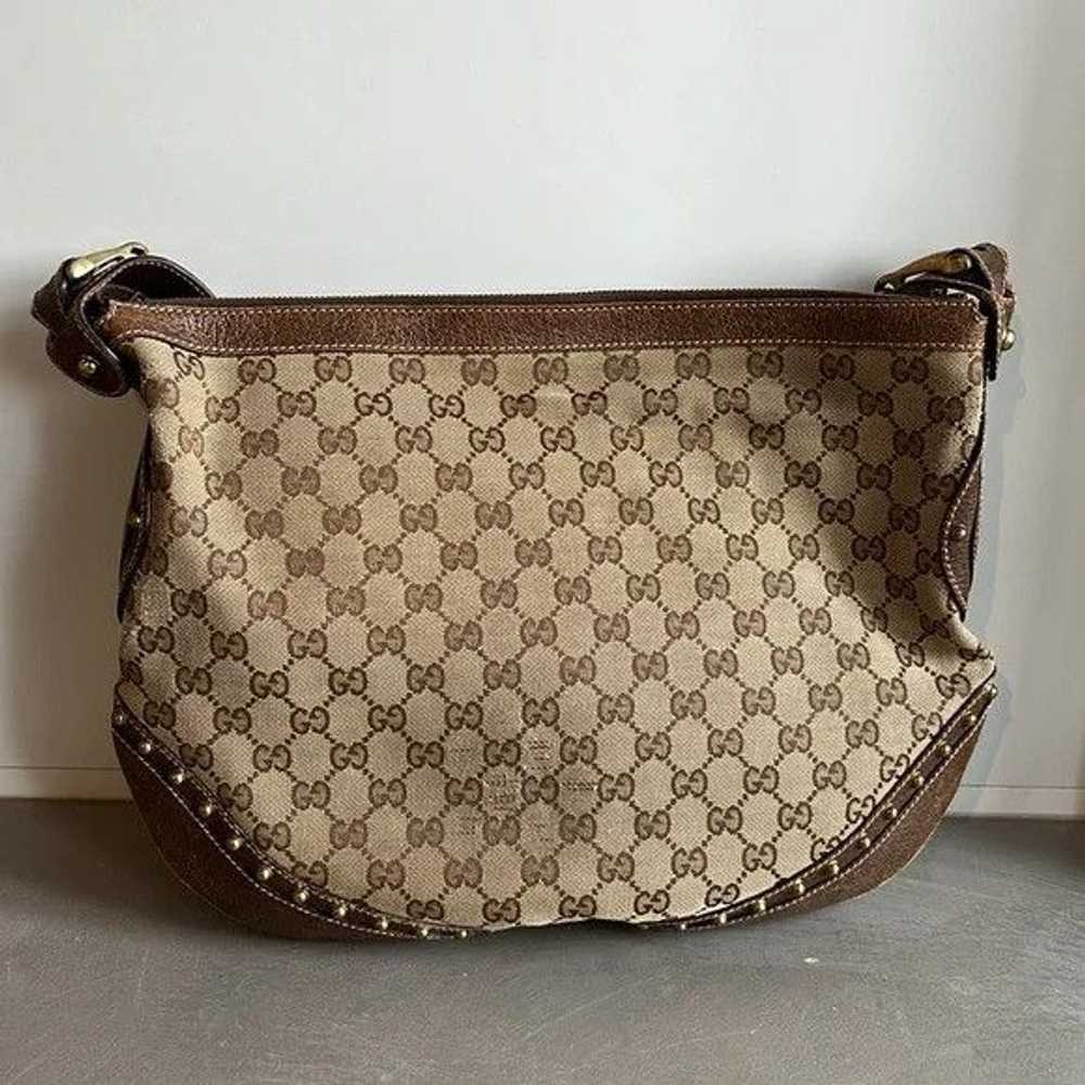 Gucci Gucci Pelham Monogram Canvas Studded Should… - image 3