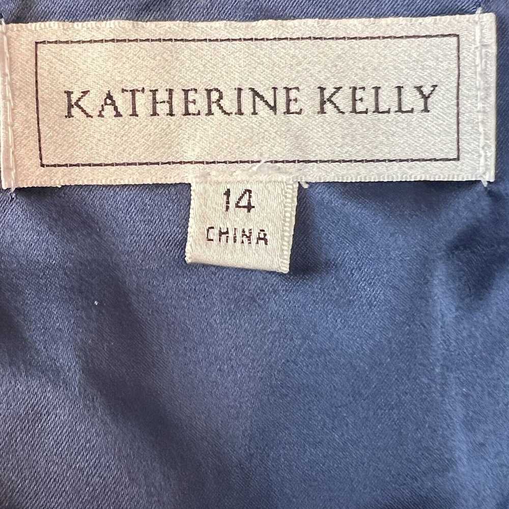 Katherine Kelly Womens Size 14 Sheath Dress Blue … - image 6