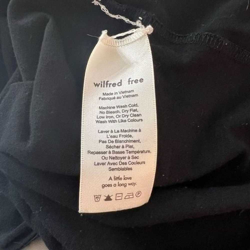 Wilfred free aritzia black short sleeve tie wrap … - image 8