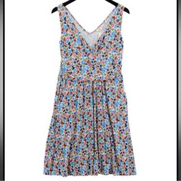 Boden Lola Soft Jersey Knit Leaf Print dress