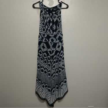 JULIAN TAYLOR Blue Tie Dye Handkerchief Hem Sleev… - image 1