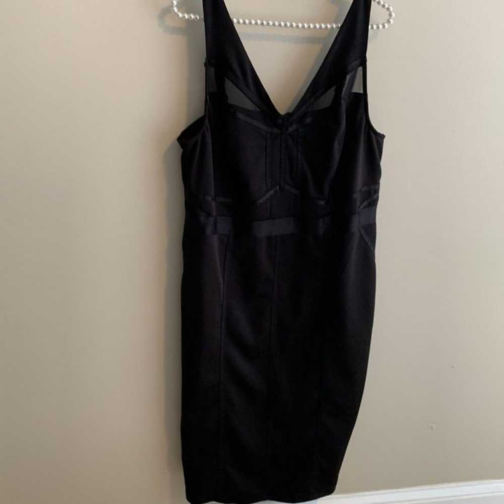 Torrid size 2 Mini Scuba Bodycon black dress - image 3