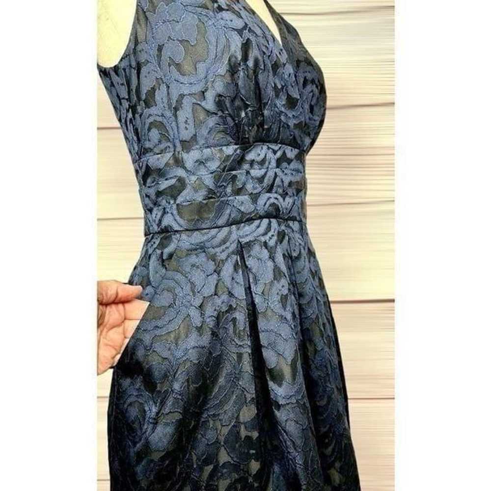 Lauren Ralph Lauren Navy Blue Lace Fit-and-Flare … - image 5