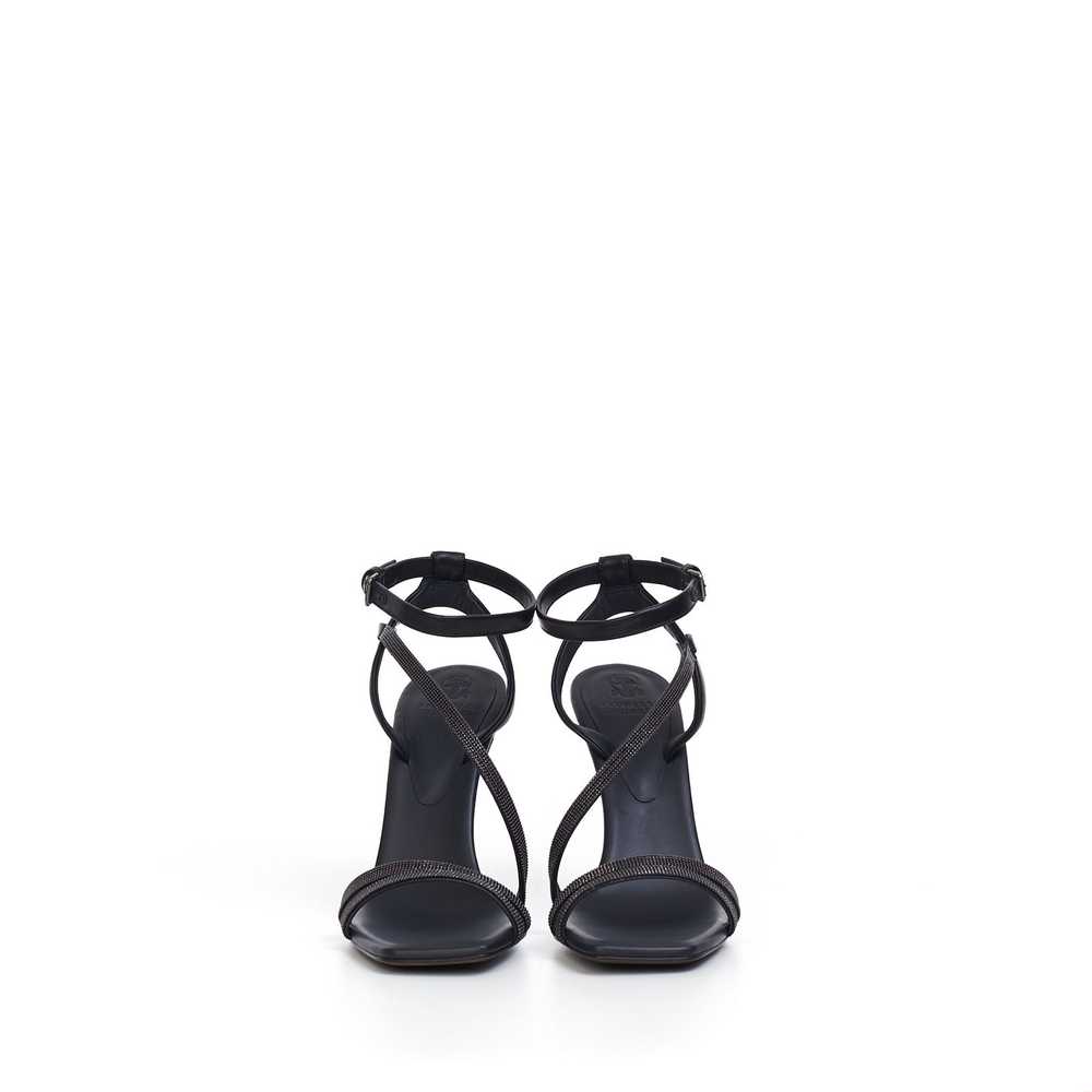 Brunello Cucinelli City Heels With Precious Strap… - image 2