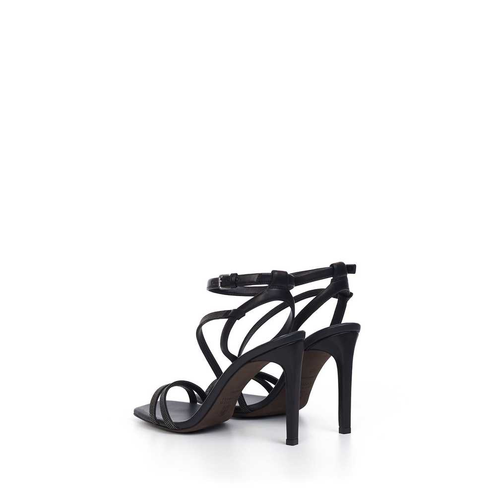 Brunello Cucinelli City Heels With Precious Strap… - image 5