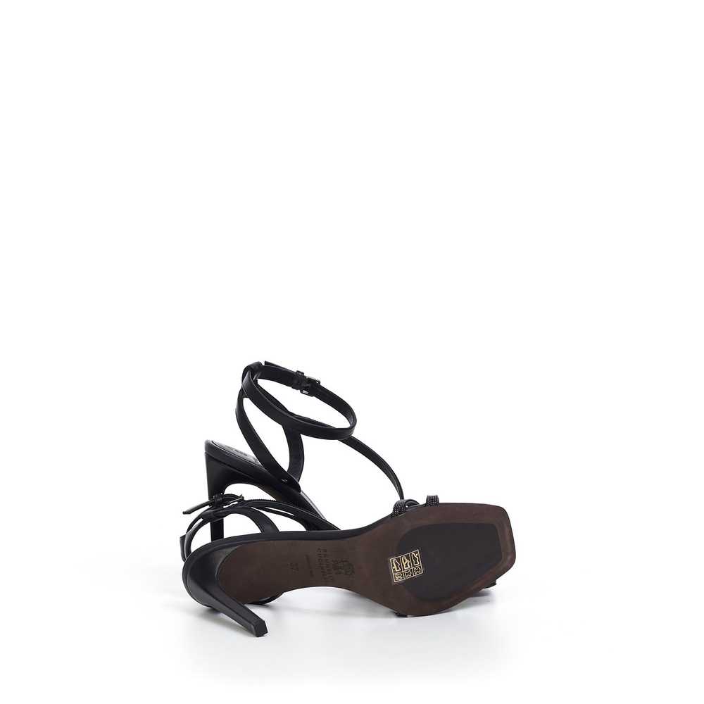 Brunello Cucinelli City Heels With Precious Strap… - image 9