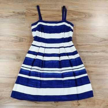 Loft Blue & White Striped Sleeveless Dress Size 4