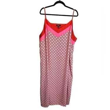 Size 26 Ellos Pink Print Maxi Dress