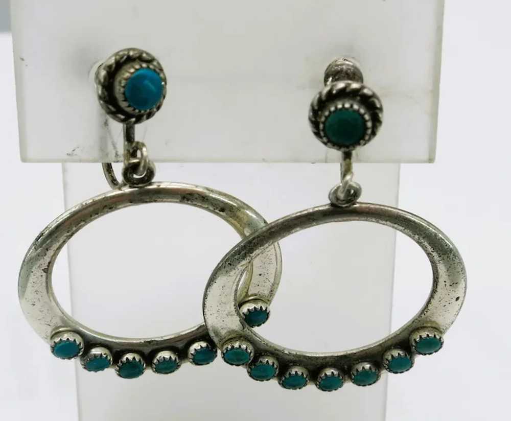VINTAGE  As Found  60's Sterling and Turquoise Ho… - image 2