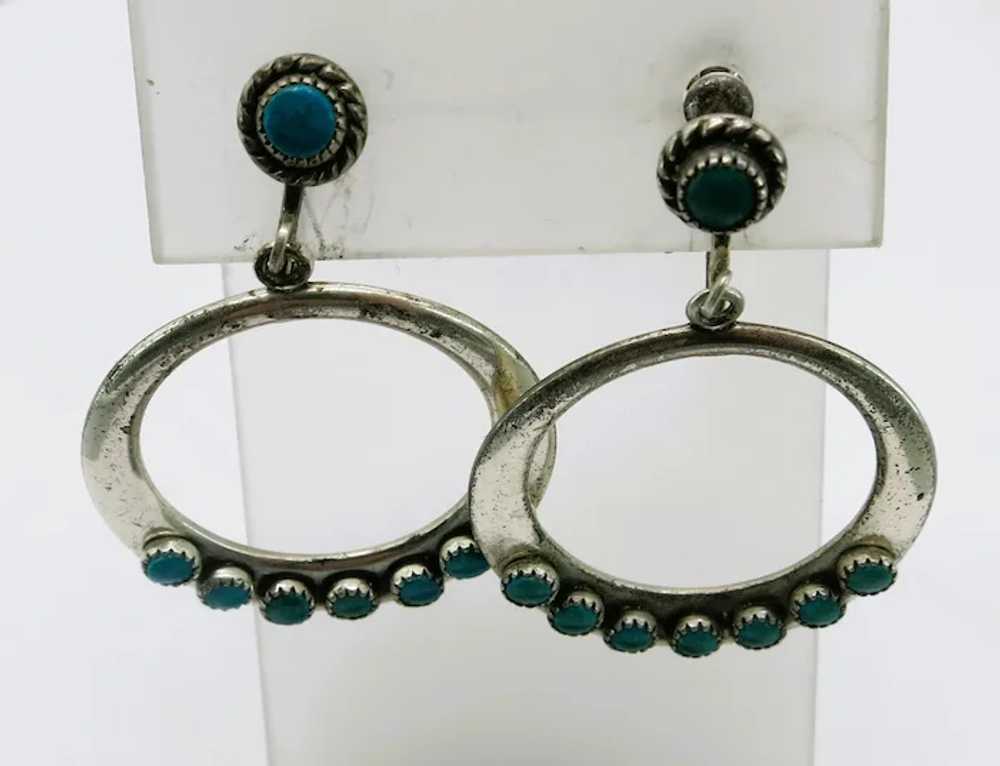 VINTAGE  As Found  60's Sterling and Turquoise Ho… - image 8