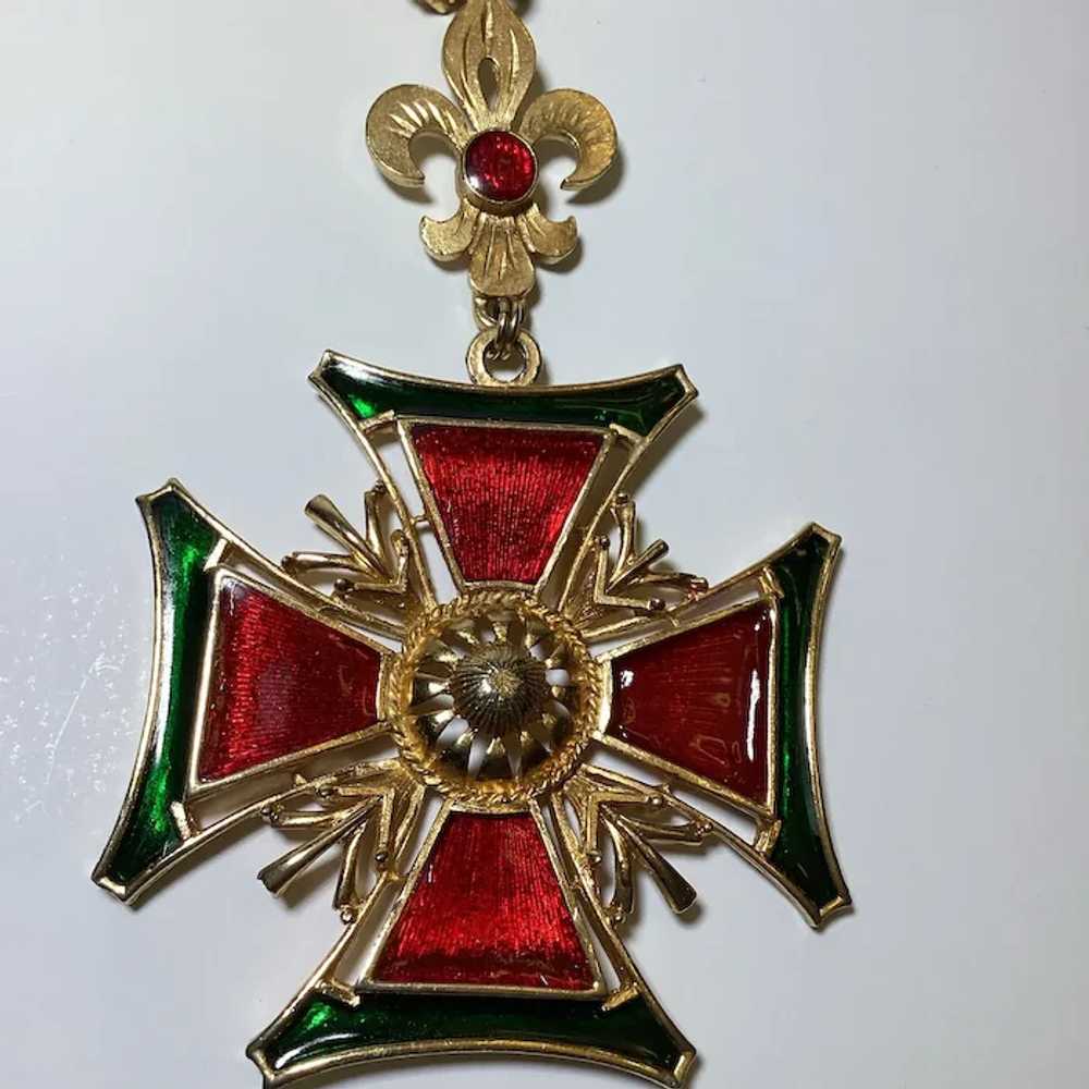 Capri Maltese Cross Heraldic necklace - image 2