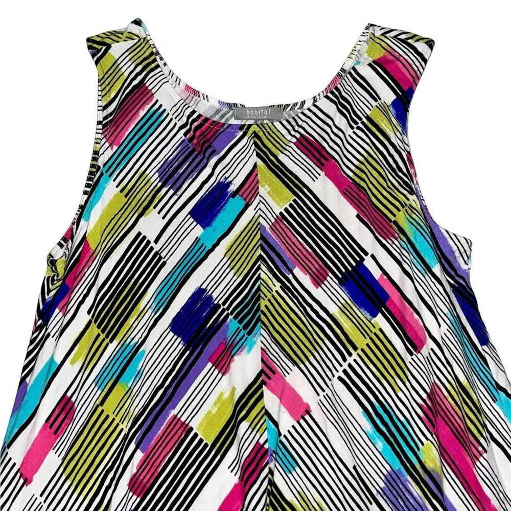 Habitat Colorful A Line Sleeveless Dress M Medium… - image 4