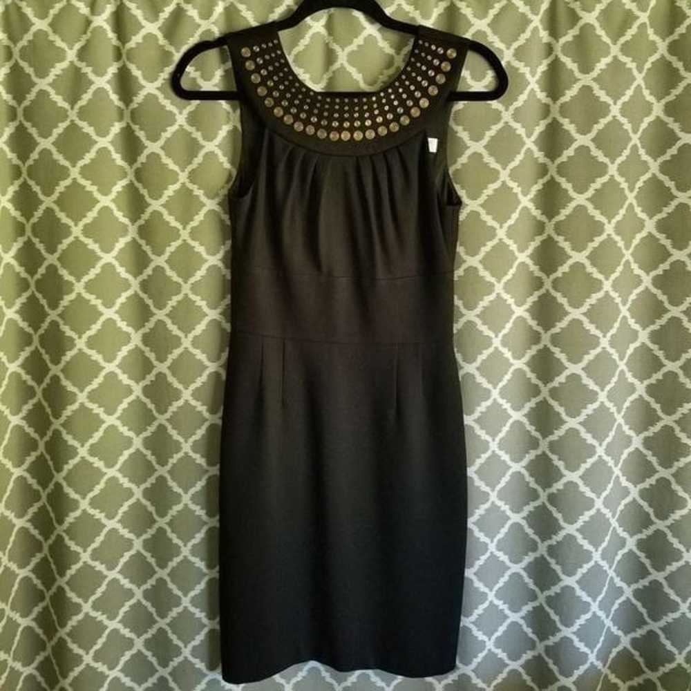 Trina Turk Sz 0 Black Sheath Dress - image 1
