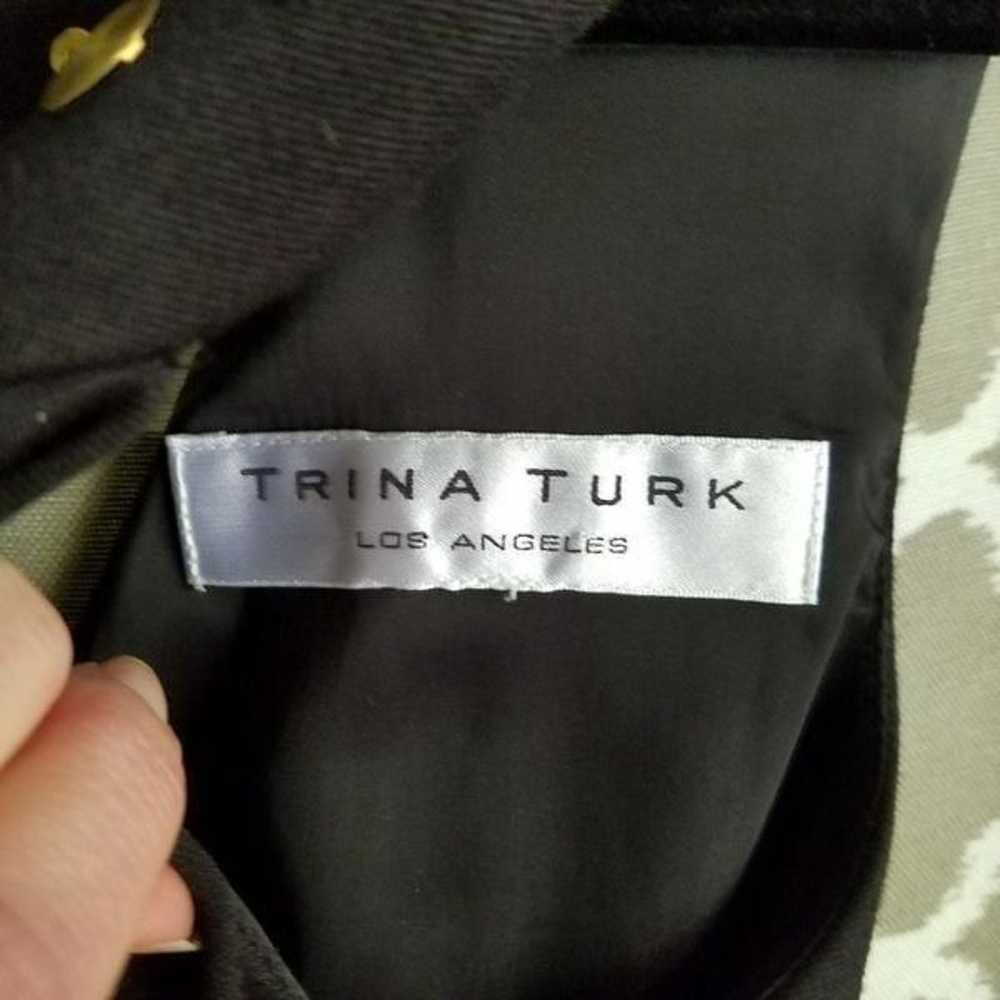 Trina Turk Sz 0 Black Sheath Dress - image 6
