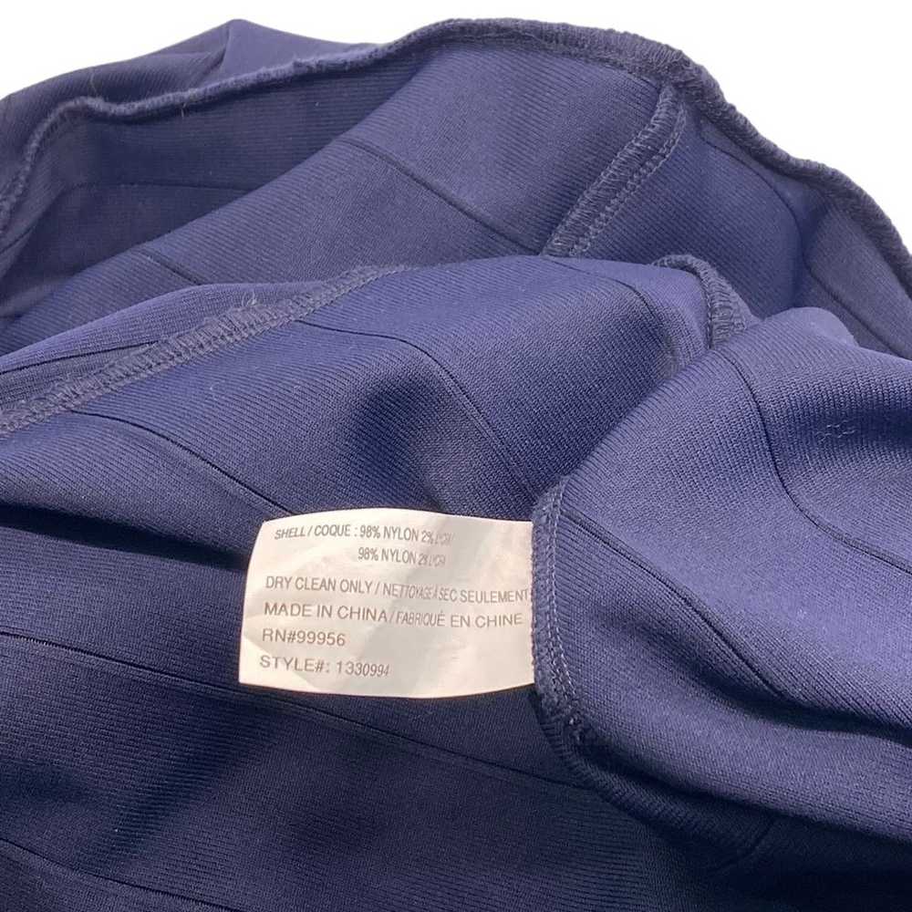 Shoshanna Navy Blue Ribbed Knit Shift Dress Flare… - image 9