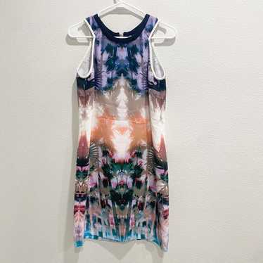 sandro multicolor sleeveless dress size medium (2)