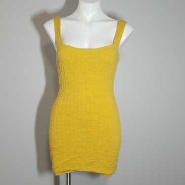 NWOT FP Beach Mustard Yellow Mini Dress