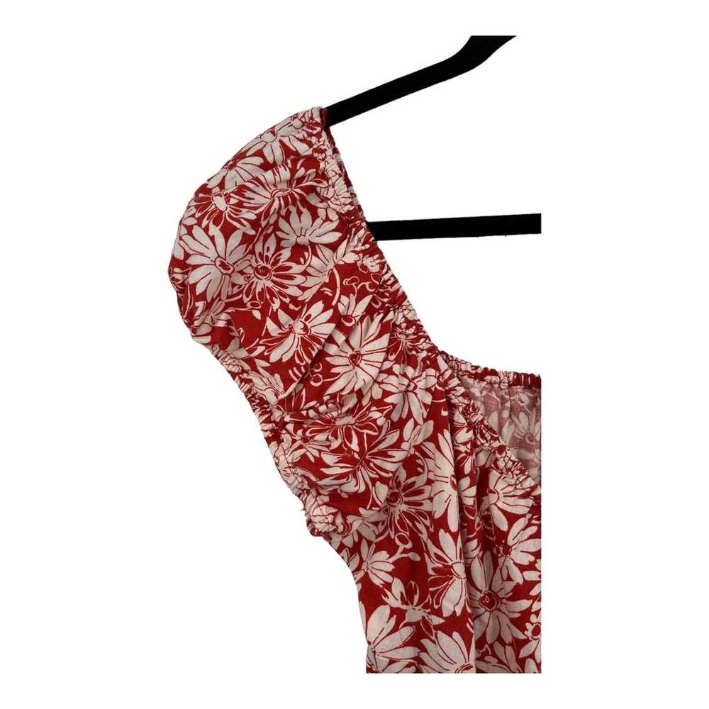 Madewell dress Margi floral minidress red white s… - image 2