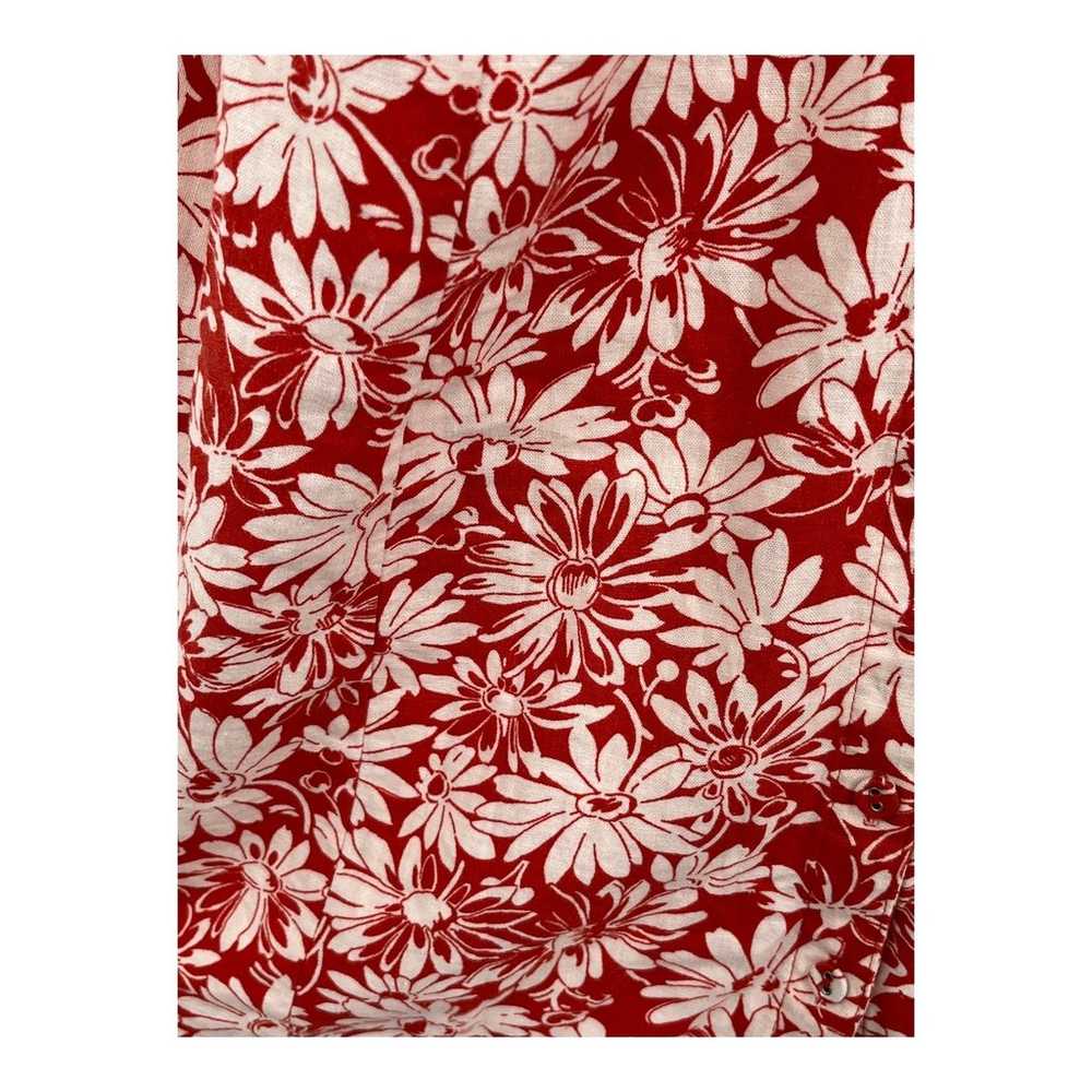 Madewell dress Margi floral minidress red white s… - image 3