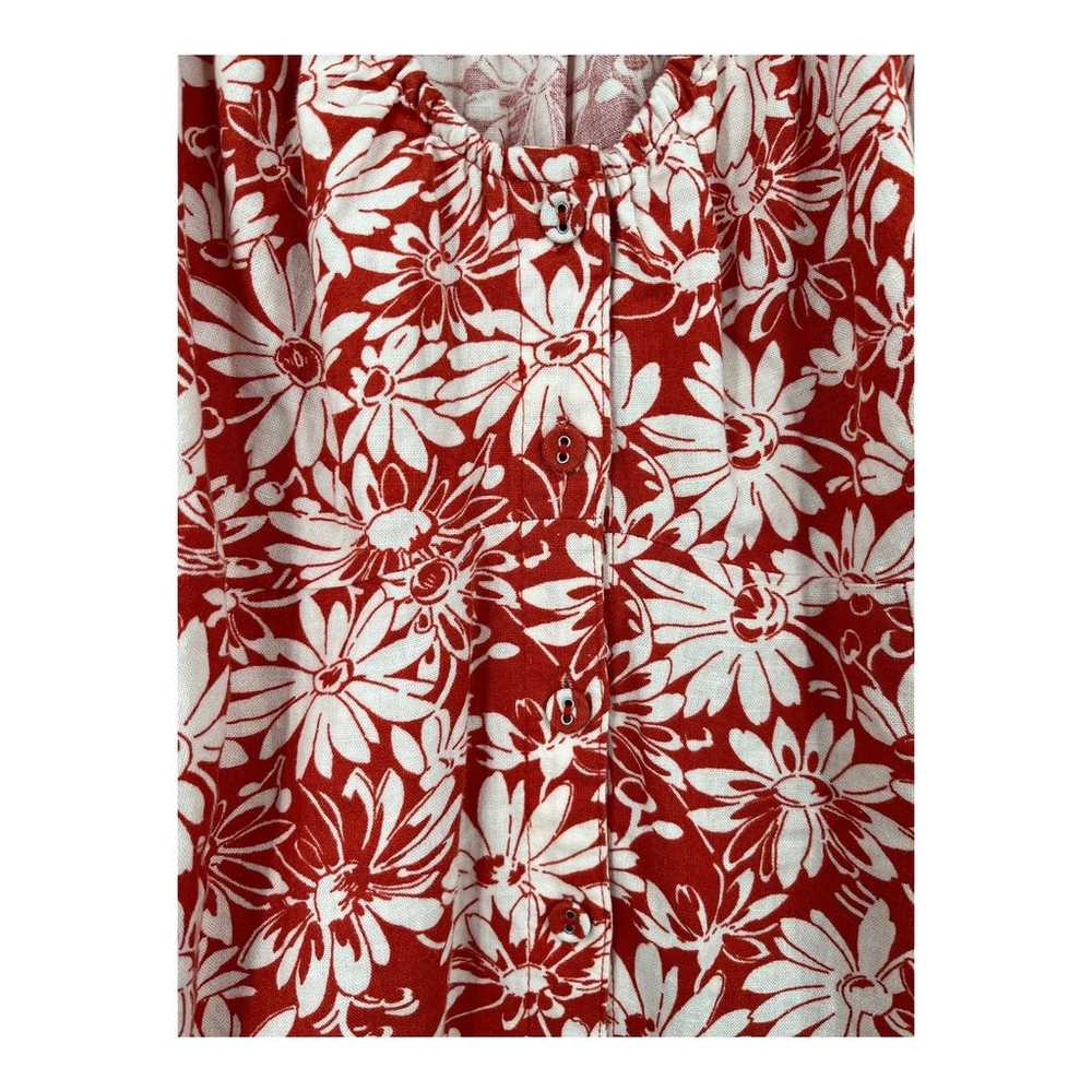 Madewell dress Margi floral minidress red white s… - image 4