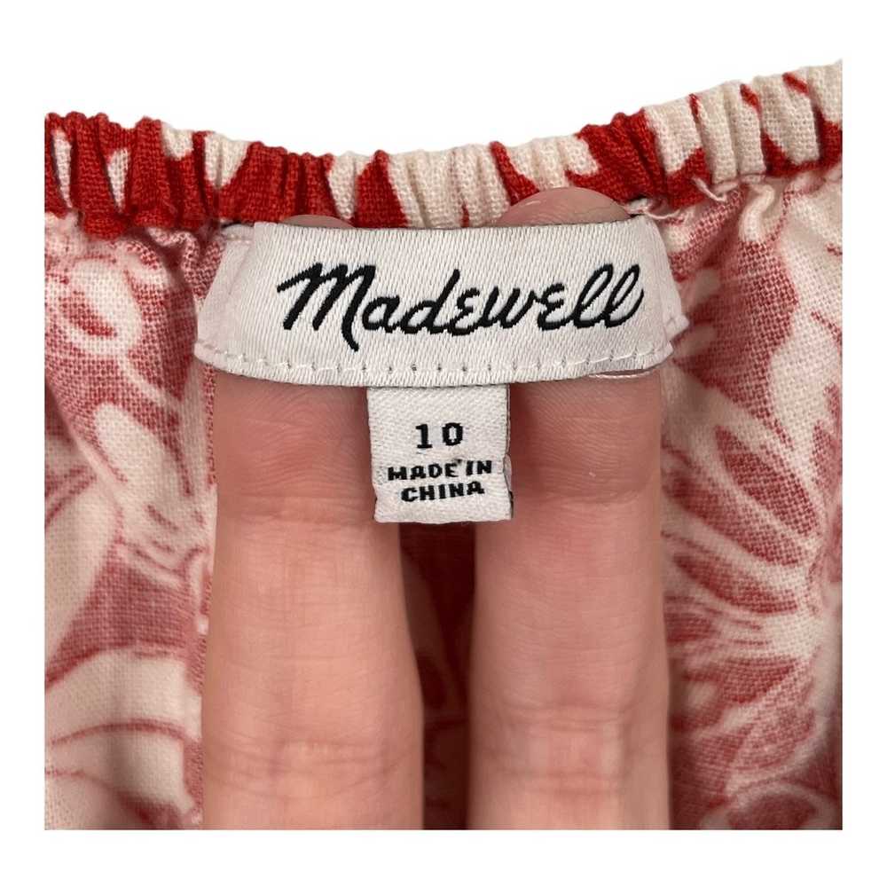 Madewell dress Margi floral minidress red white s… - image 5