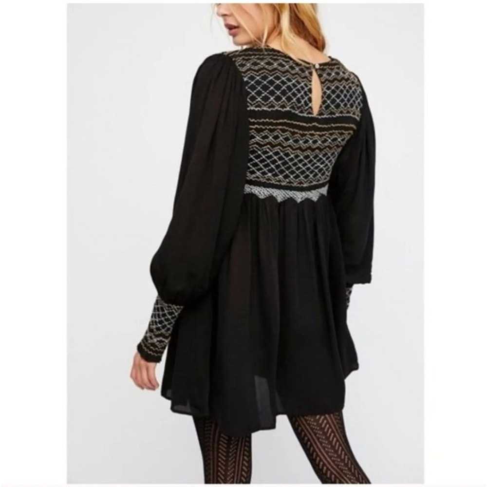 FREE PEOPLE Black Late Night Picnic Mini Dress si… - image 11