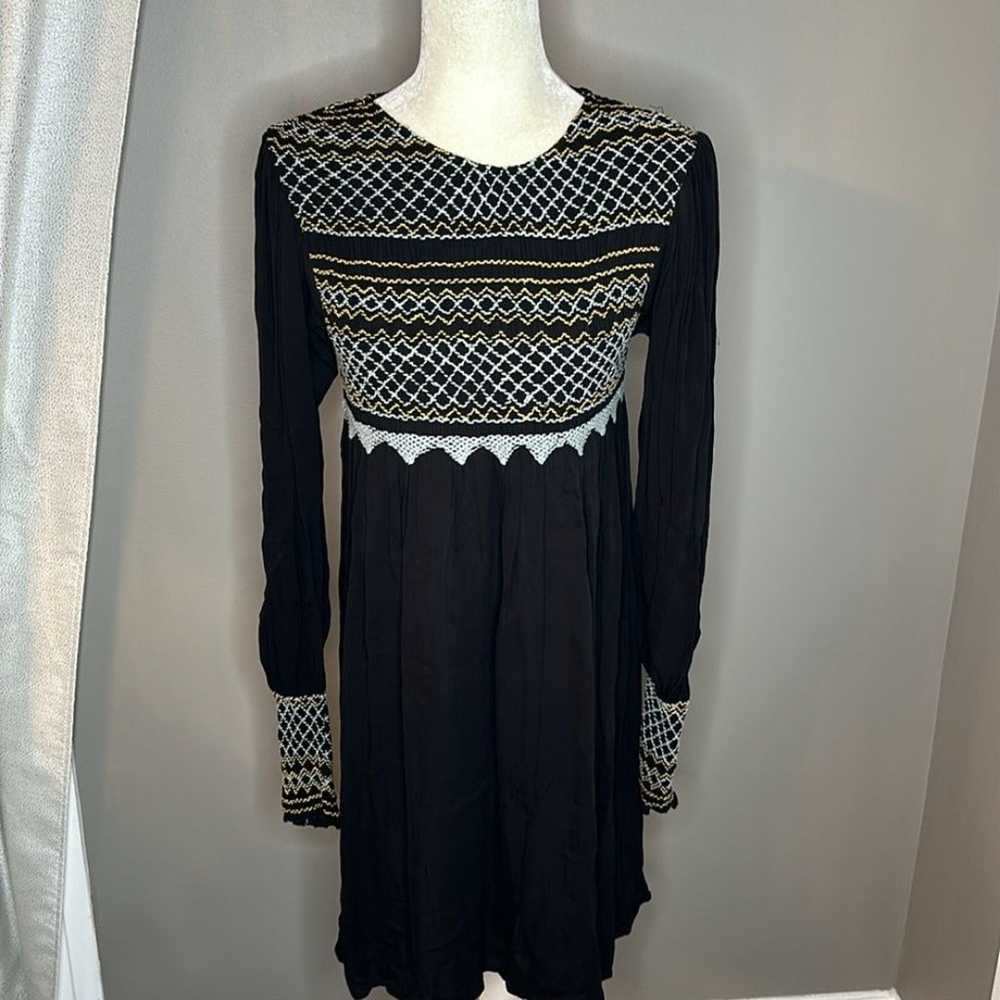 FREE PEOPLE Black Late Night Picnic Mini Dress si… - image 12