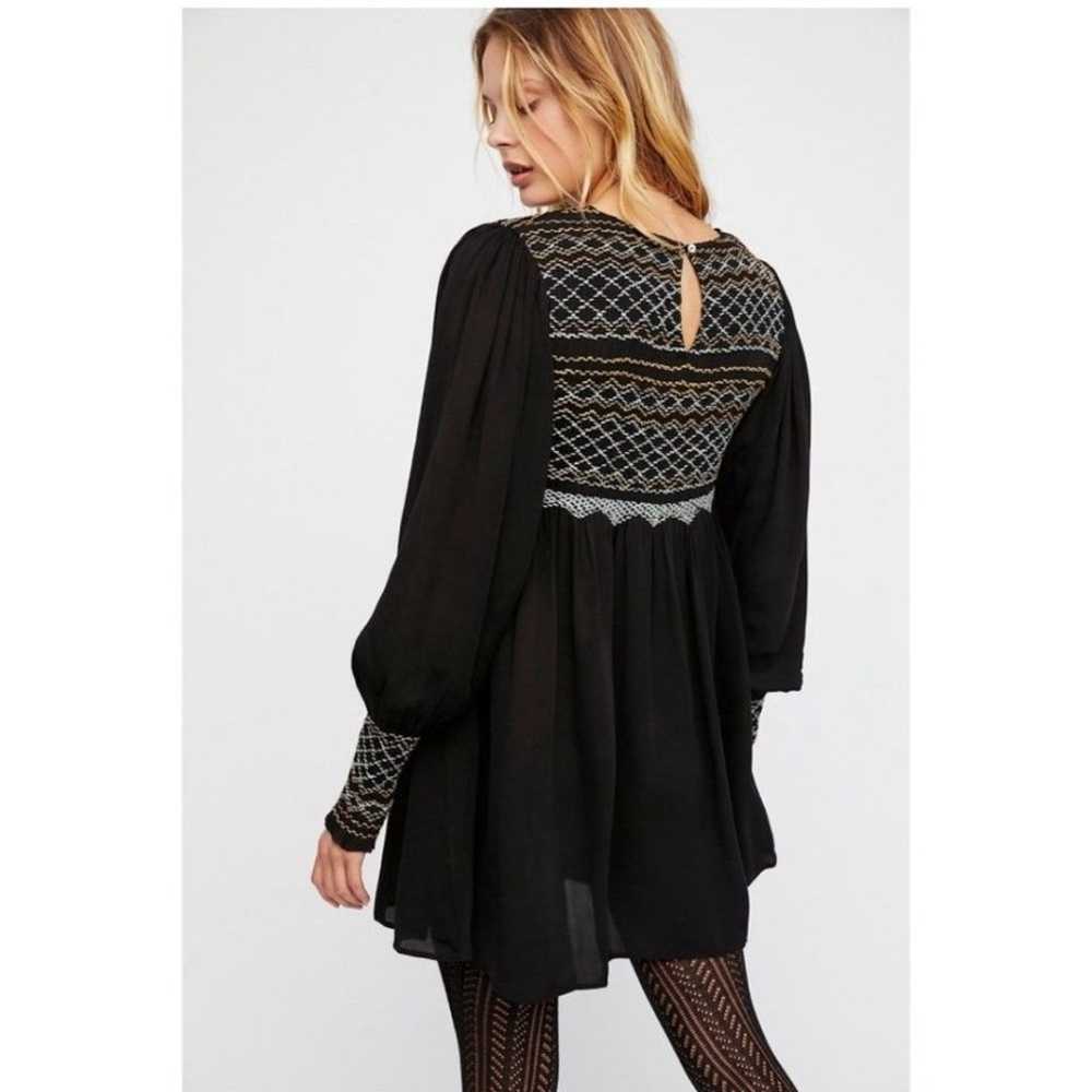 FREE PEOPLE Black Late Night Picnic Mini Dress si… - image 3