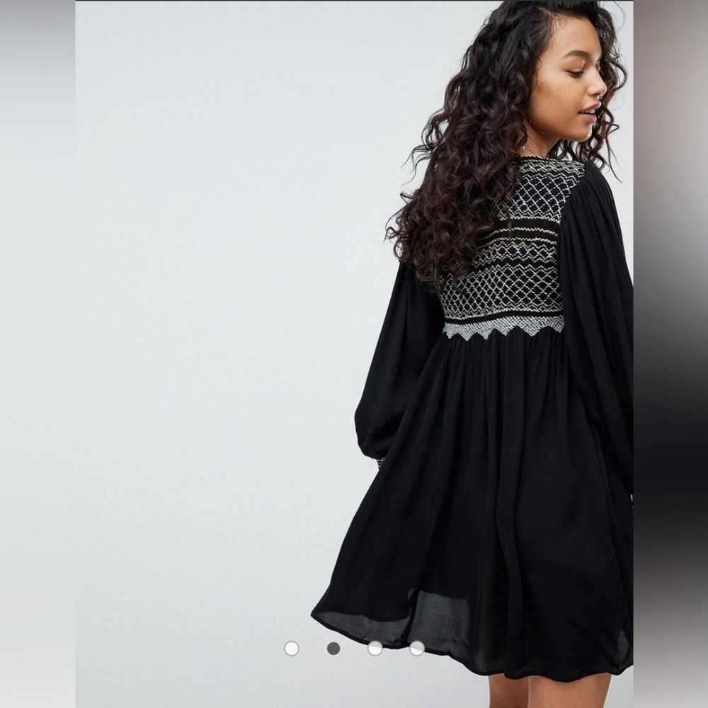 FREE PEOPLE Black Late Night Picnic Mini Dress si… - image 9