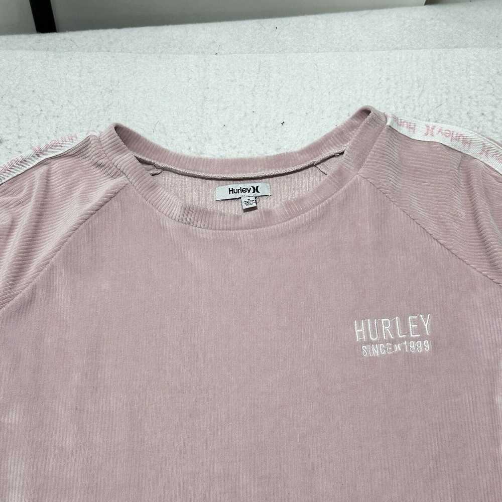 Hurley Hurley Small Velour Crewneck Sweatshirt Li… - image 2