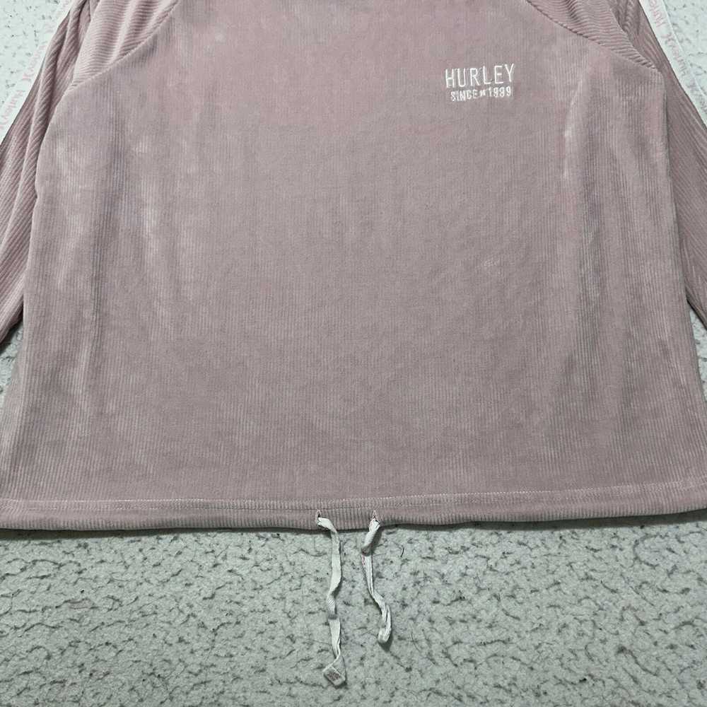 Hurley Hurley Small Velour Crewneck Sweatshirt Li… - image 4