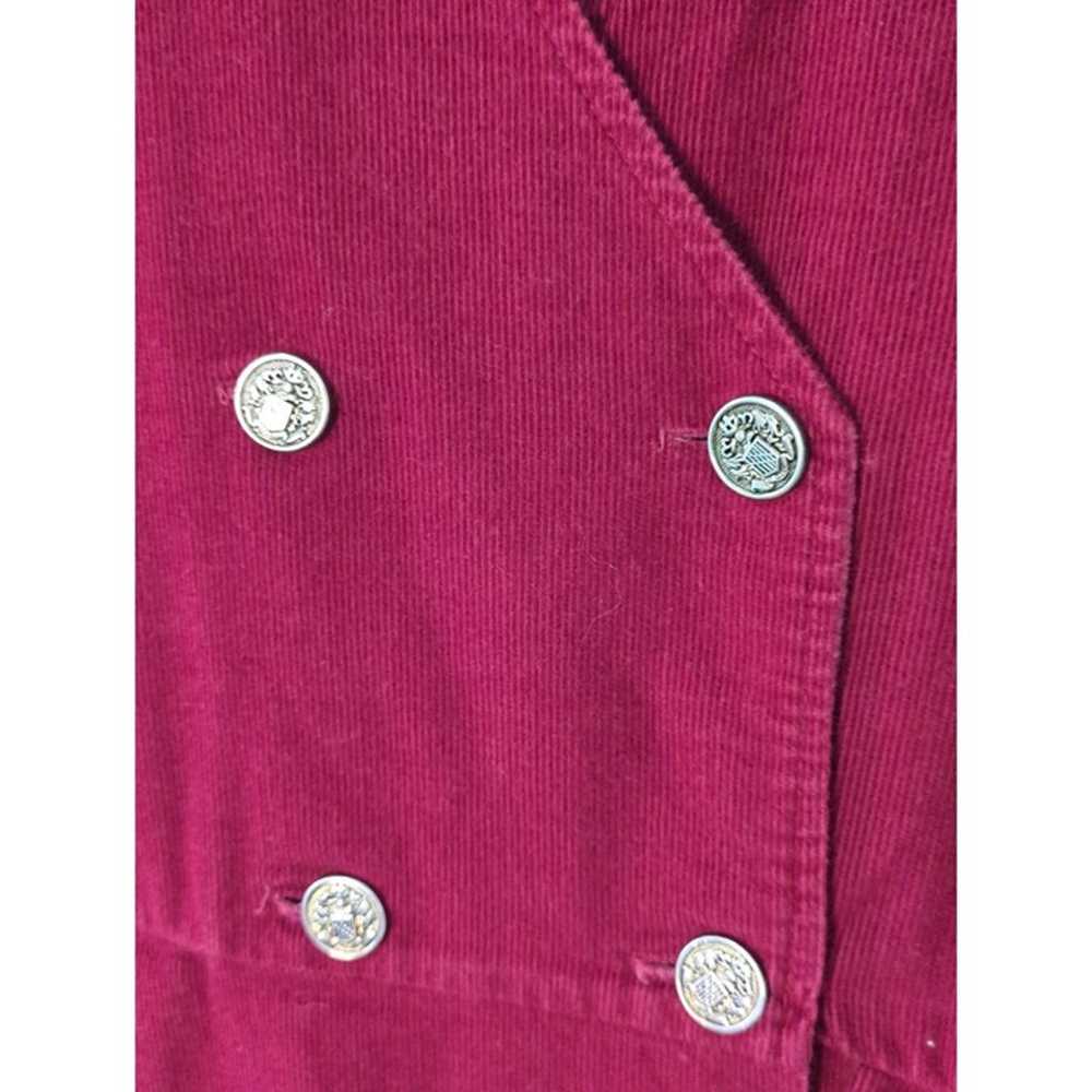 Vintage 90s Special Effects Burgundy Corduroy But… - image 5