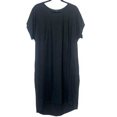 Universal Standard Stretch Linen Caftan Dress Blac