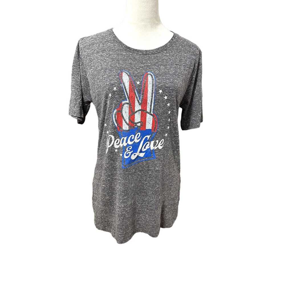 Unlisted Royce Brand T-Shirt Peace & Love Patriot… - image 1