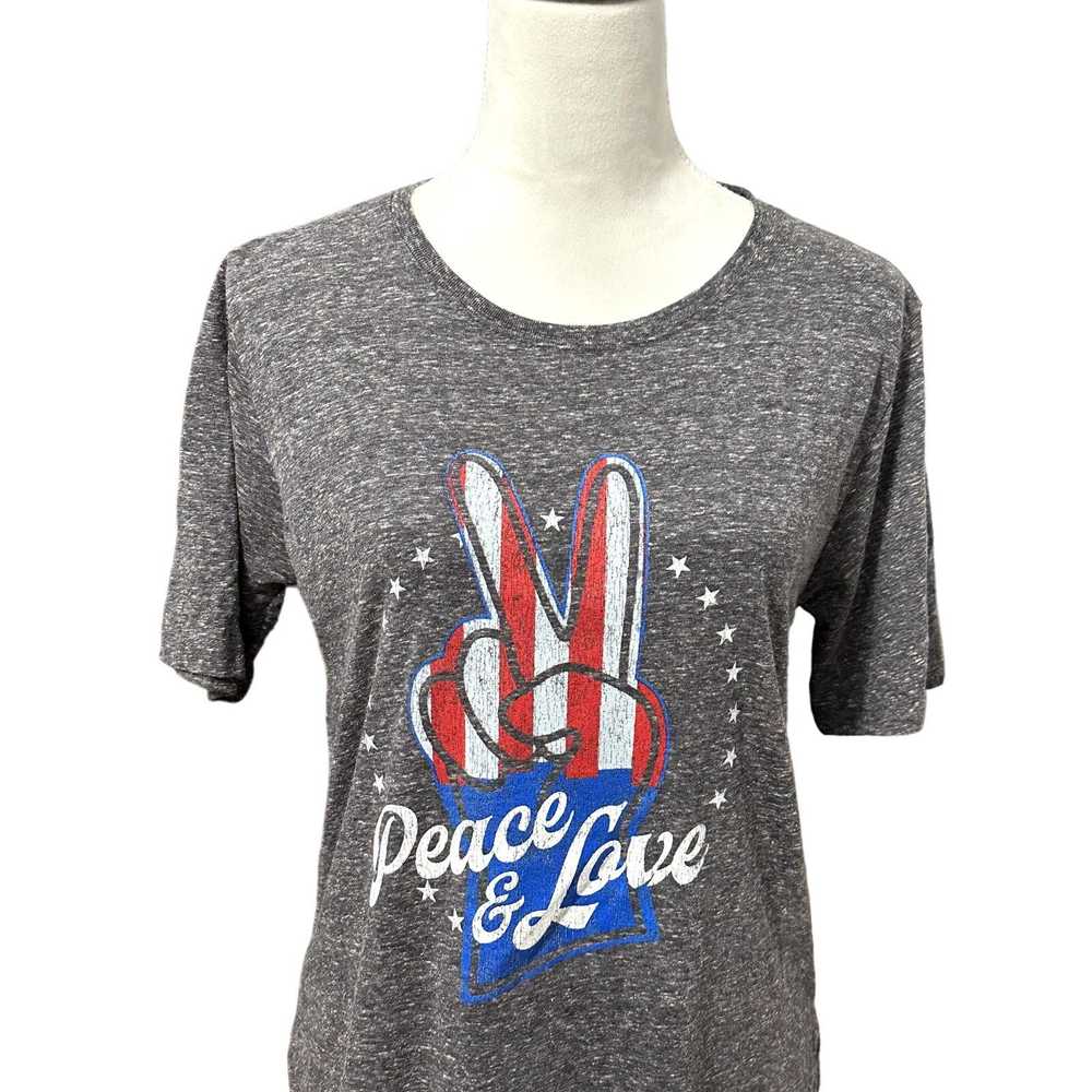Unlisted Royce Brand T-Shirt Peace & Love Patriot… - image 3