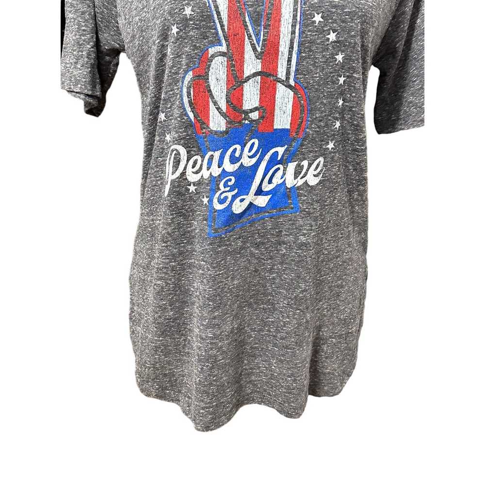 Unlisted Royce Brand T-Shirt Peace & Love Patriot… - image 4
