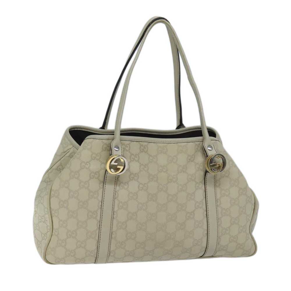 Gucci GUCCI GG Canvas ssima GG Twins Tote Bag Whi… - image 1