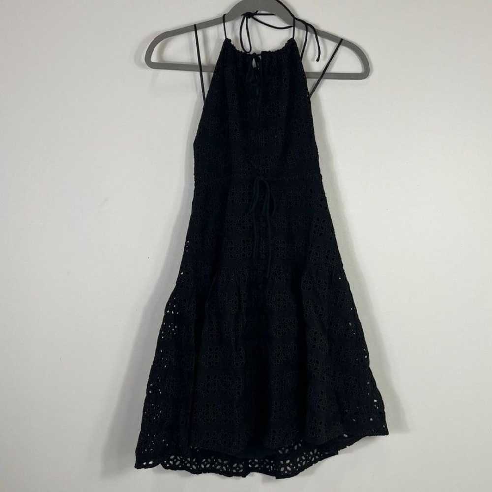 J.Crew Anguilla mini halter dress in eyelet black… - image 3