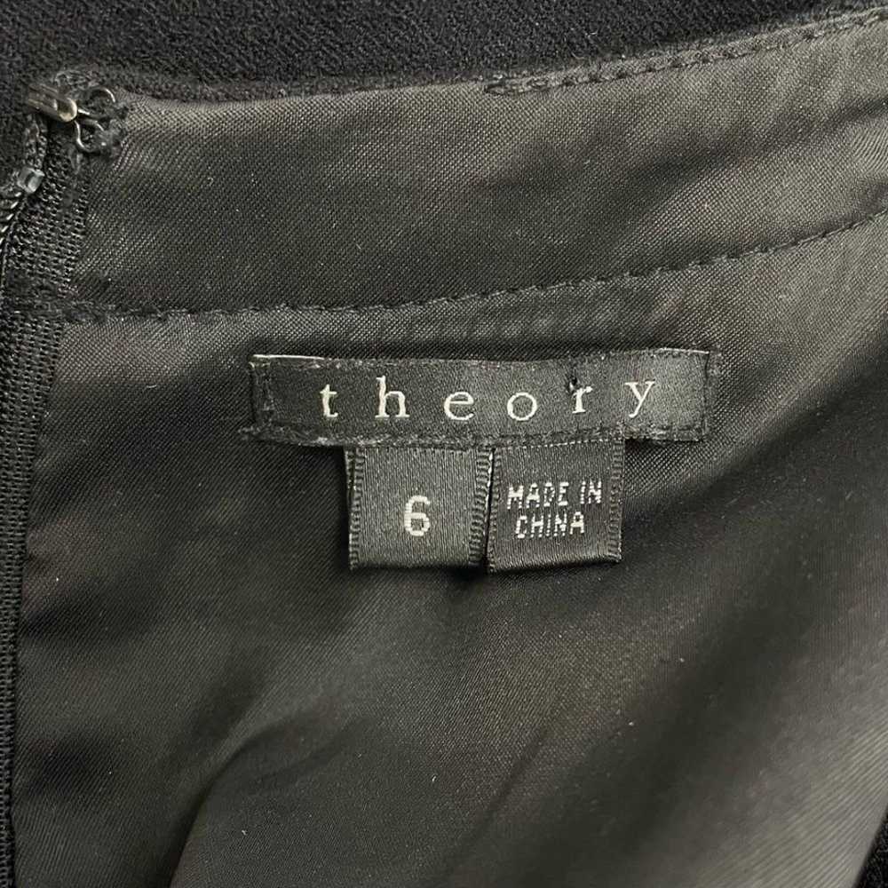 Theory Kiah Retro Pleated Black Wool Blend Sleeve… - image 8