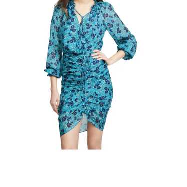 VERONICA BEARD Turquoise Blue Floral Print BECKY S