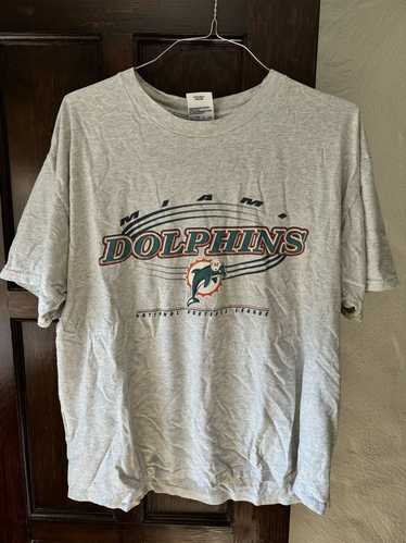 Vintage 90s Miami Dolphins Cropped Tshirt Vintage