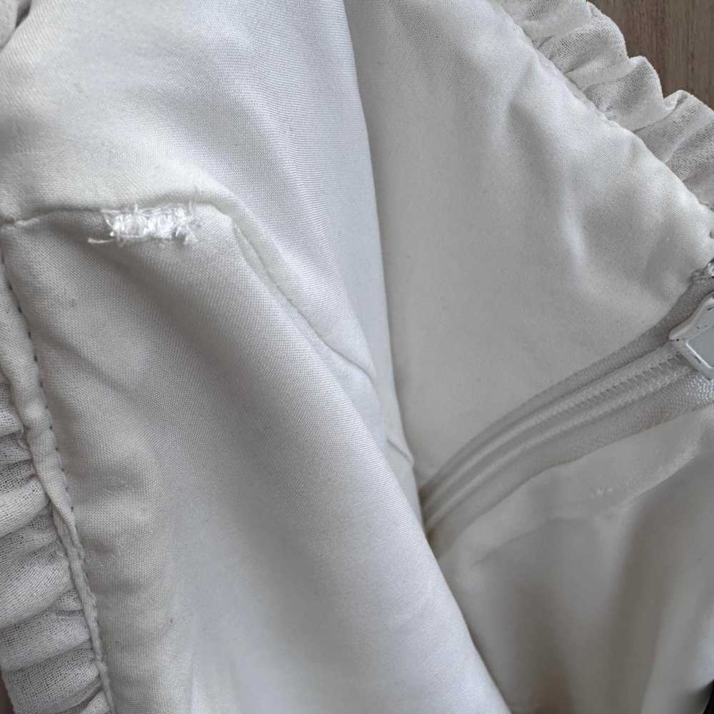 RARE BCBGMAXAZRIA Emroidered Tiered Ruffle Dress … - image 8